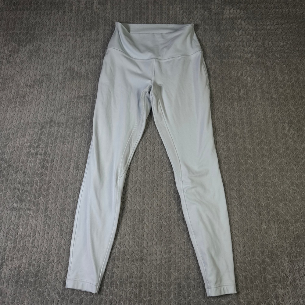 Lululemon Align Mid Rise Pant Pastel Blue/Grey Yoga Leggings Size 8 LW5CTIS